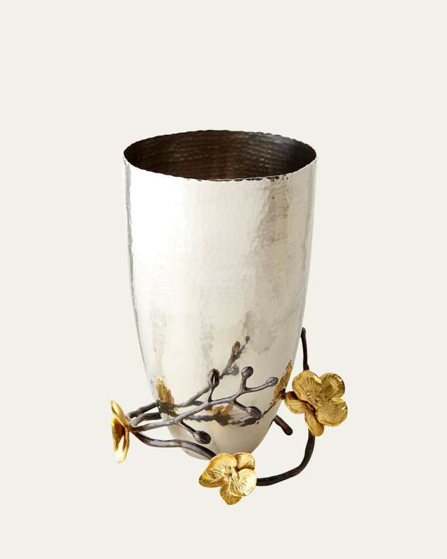 Gold Orchid Medium Vase